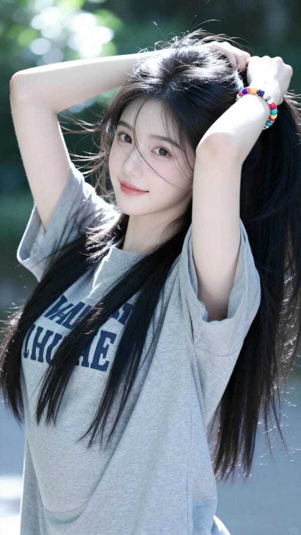 ảnh gái xinh giống thật 5