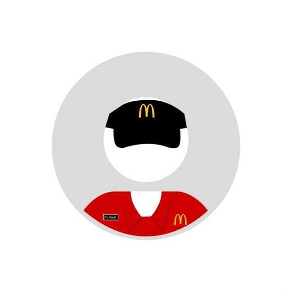 Avatar FB mặc định tối giản