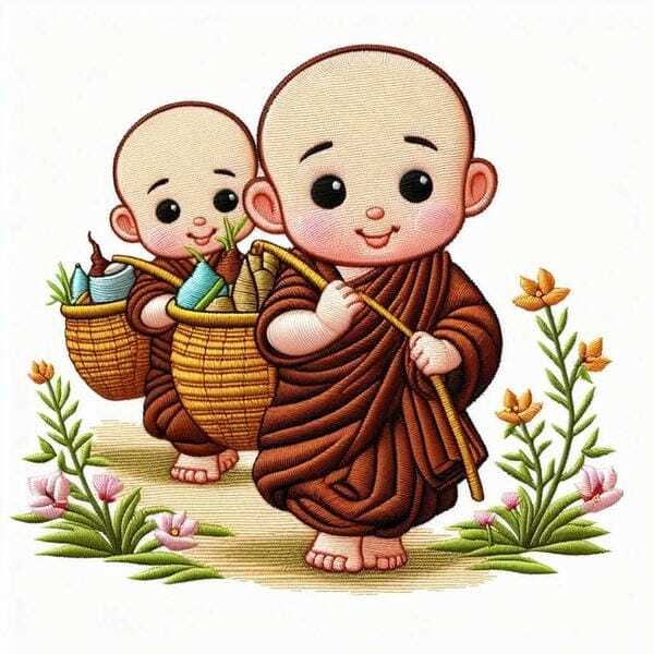 Avatar chú tiểu phong cách tối giản nhẹ nhàng