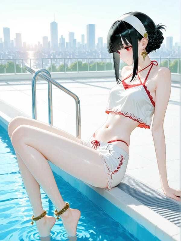 gái anime mặc bikini 13