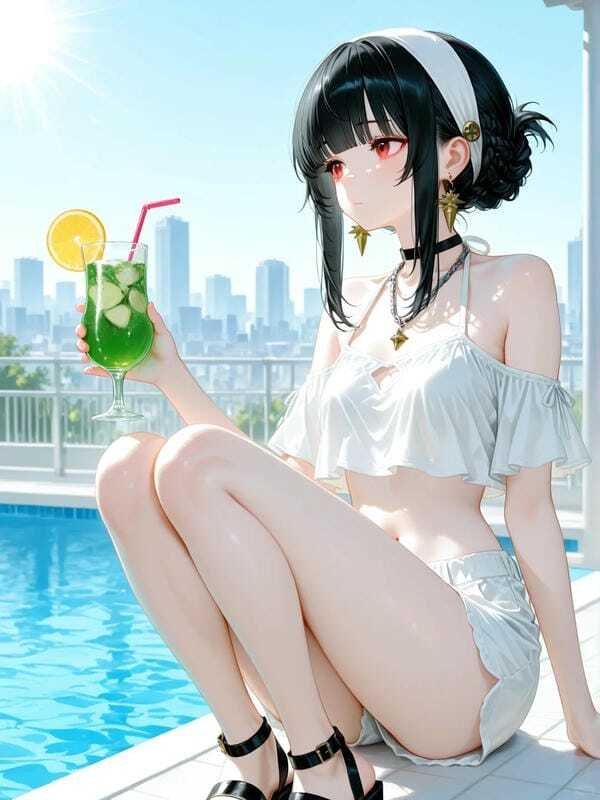 gái anime mặc bikini 14