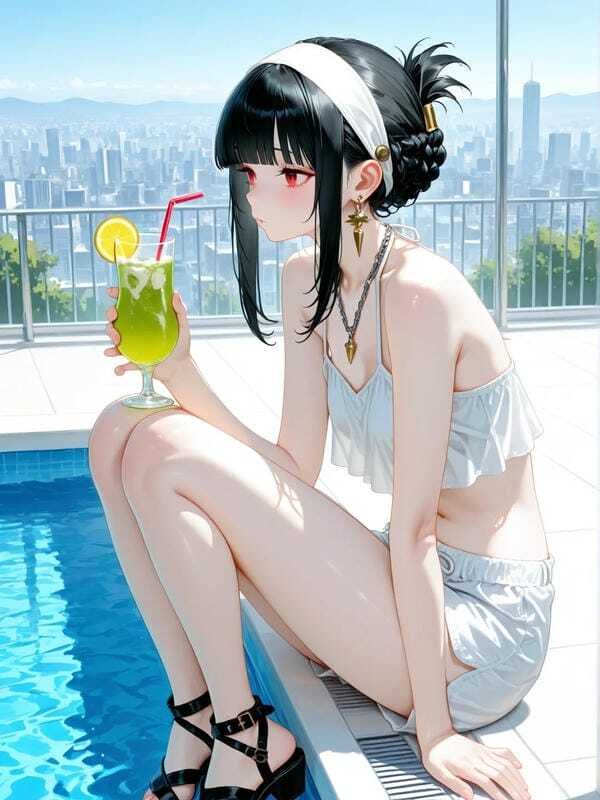 gái anime mặc bikini 16