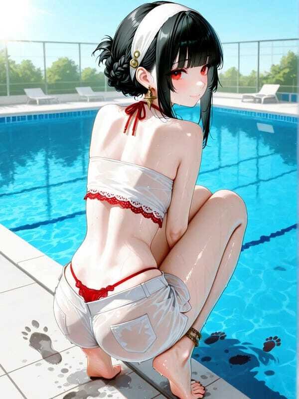 gái anime mặc bikini 18
