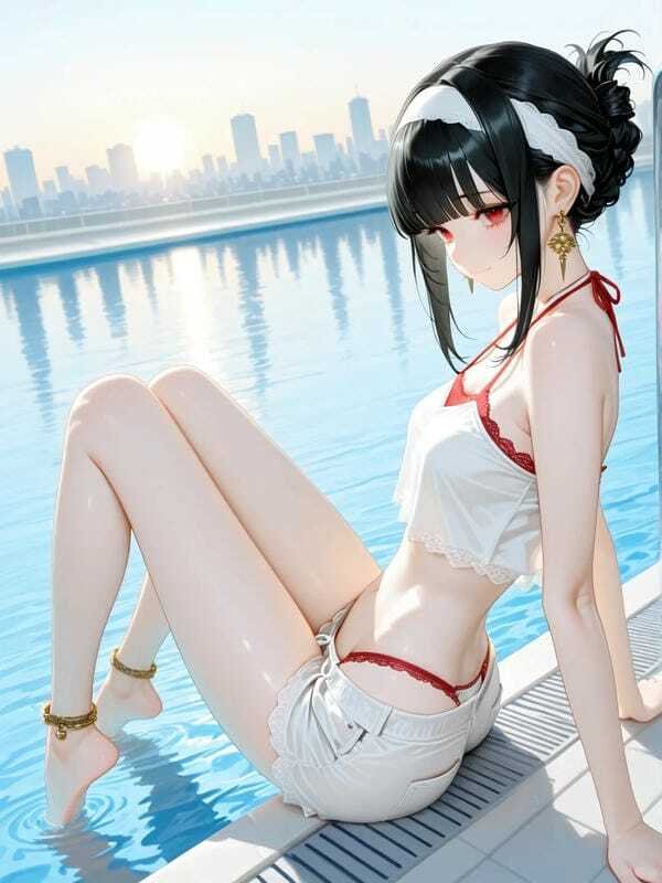 gái anime mặc bikini 19