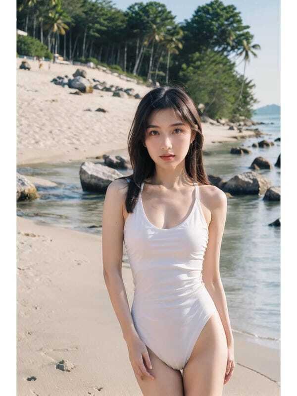 gái mặc bikini trắng 8