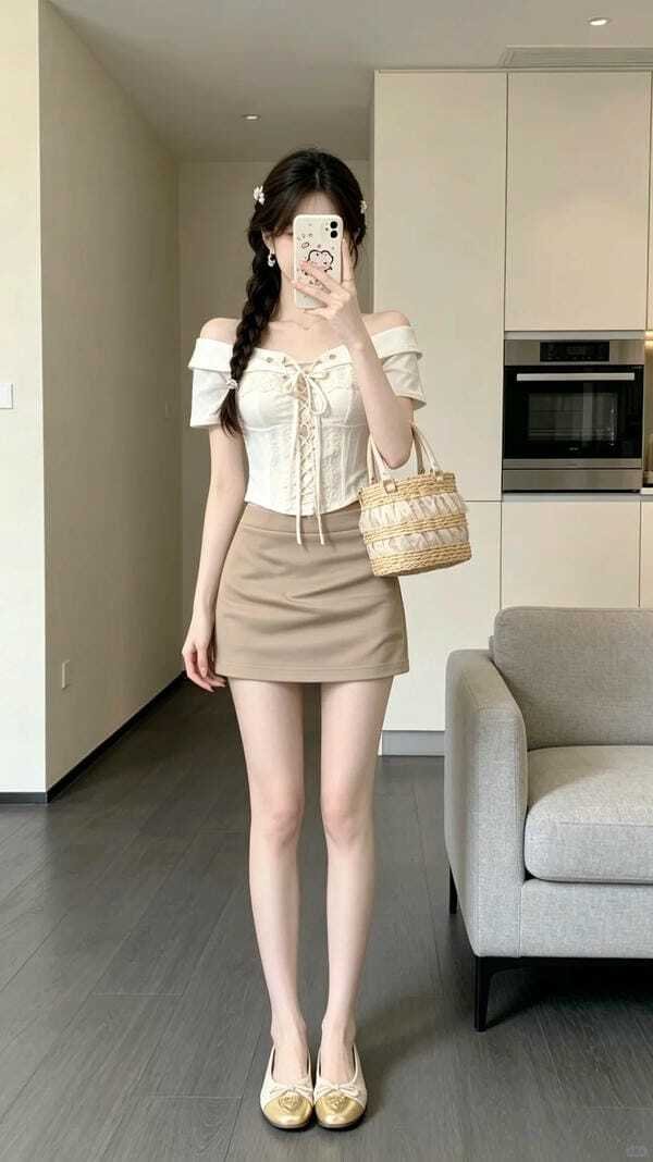 gái xinh mặc váy 16