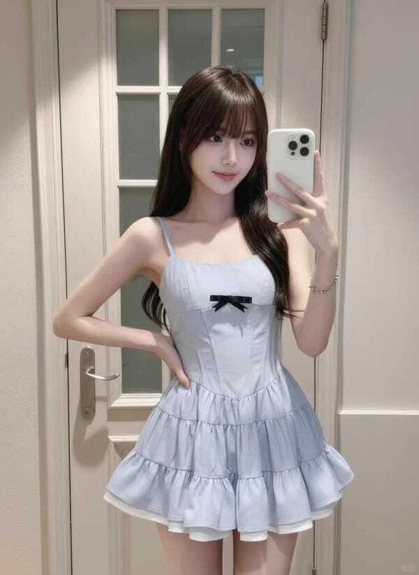 gái xinh mặc váy 21