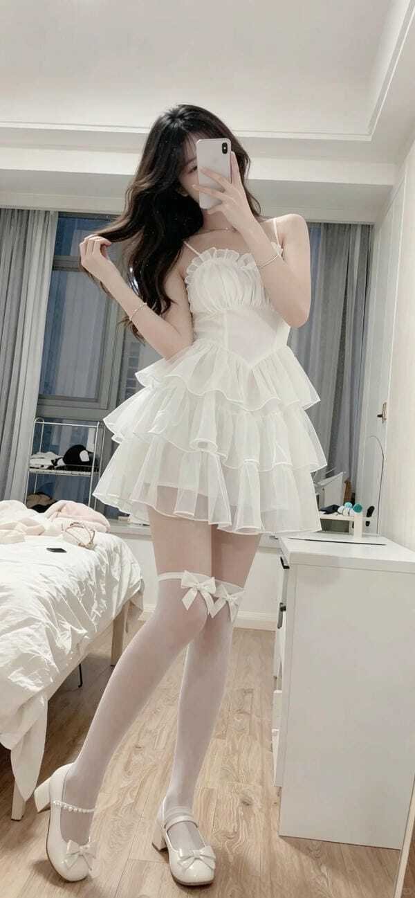 gái xinh mặc váy 4