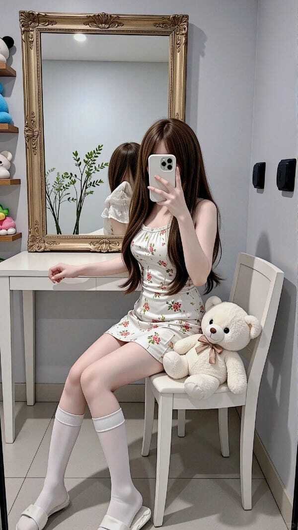 gái xinh mặc váy siêu ngắn