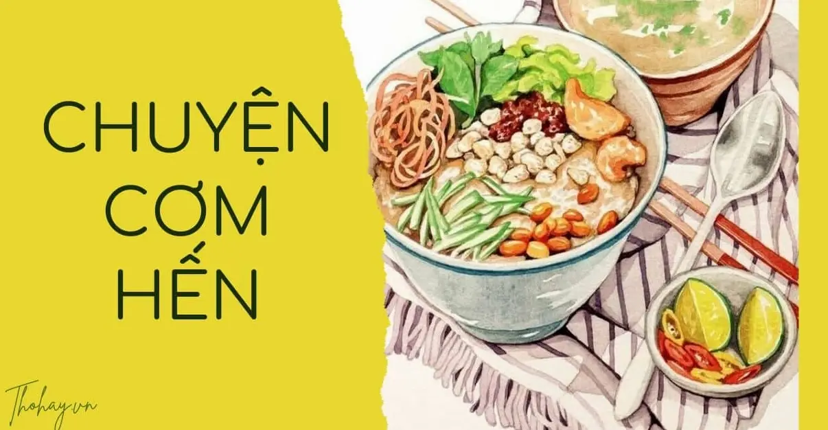 Hình ảnh minh họa món cơm hến