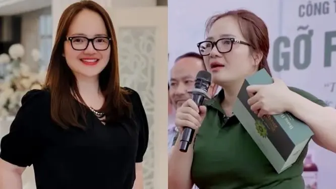 Hoàng Hường trong một buổi chụp hình quảng cáo