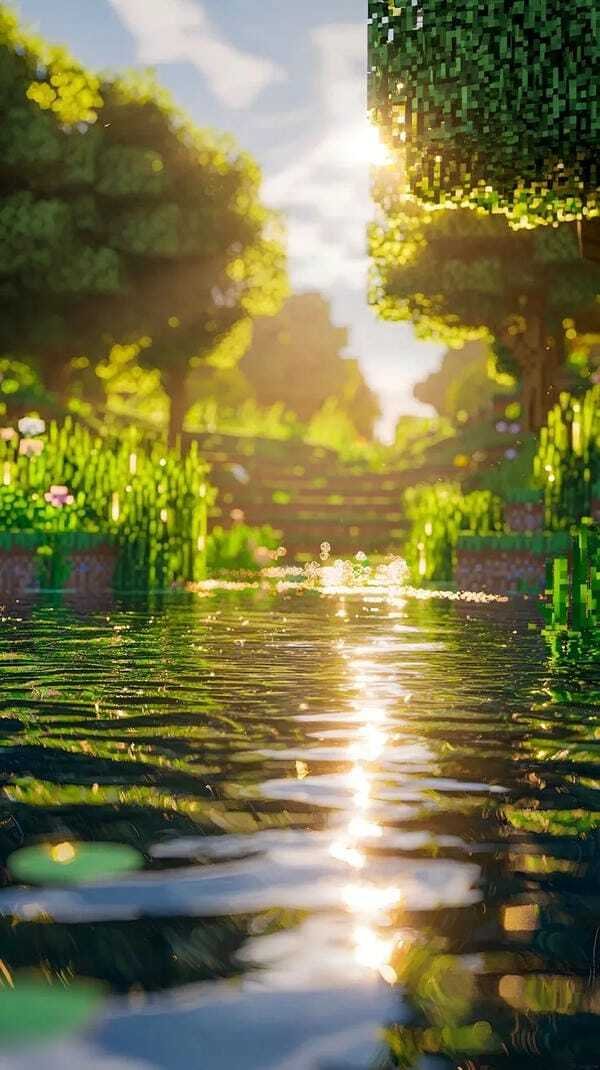 ảnh minecraft chill 4k