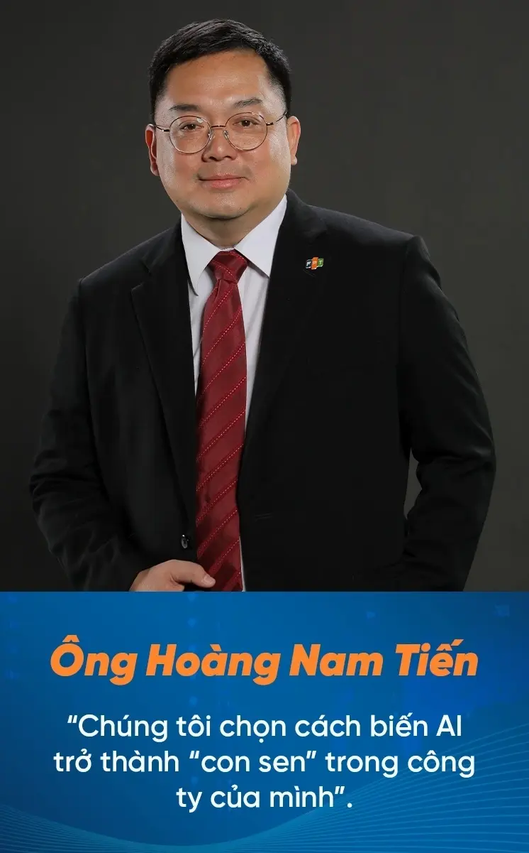 Doanh nhân Hoàng Nam Tiến tại một sự kiện