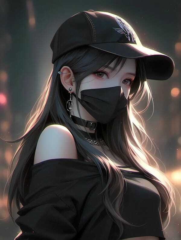 hình ảnh nữ che mặt ngầu 6