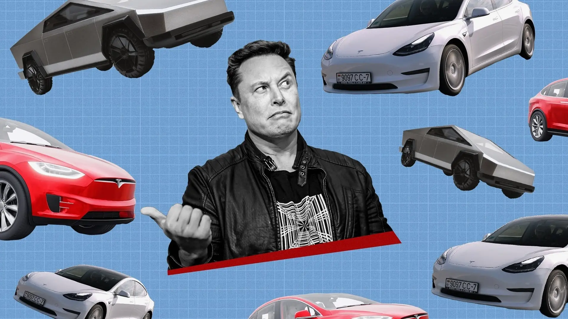 Logo Tesla và hình ảnh xe điện