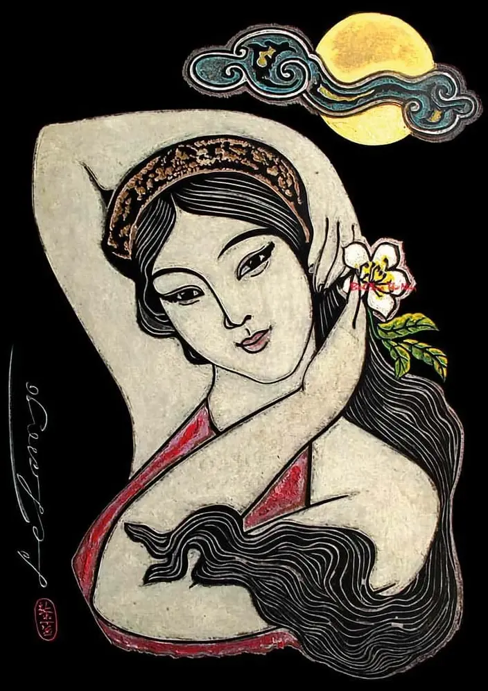 Chân dung Nữ sĩ Hồ Xuân Hương