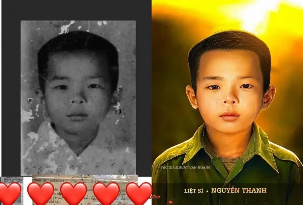 Hình ảnh cậu bé Lượm với nụ cười tươi
