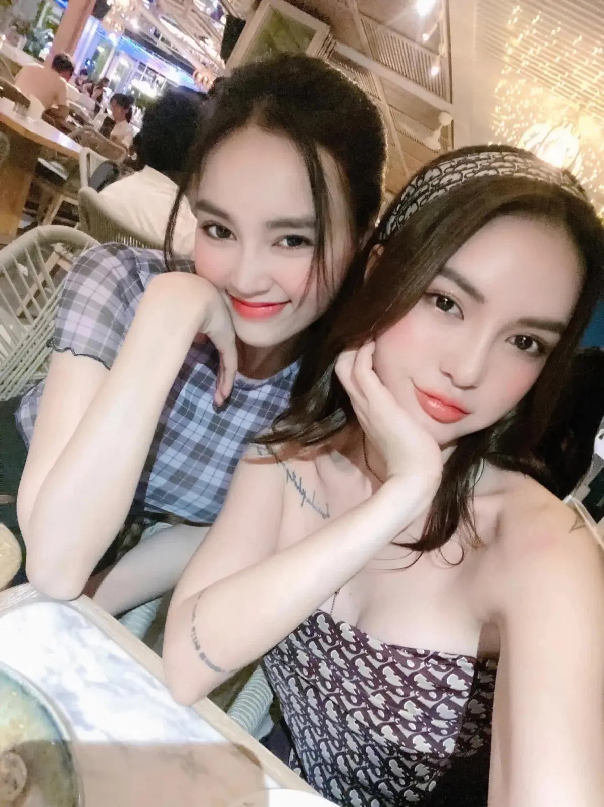Lucie Nguyễn trong một buổi quay chụp